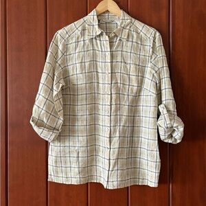 Richard Malcolm Irish linen women’s button down shirt